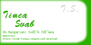 timea svab business card